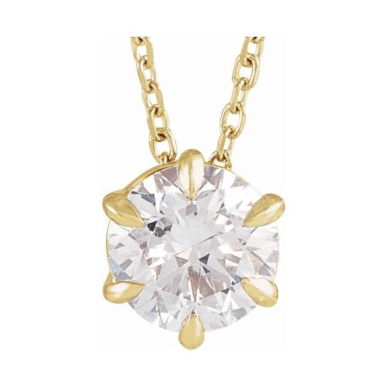 Solitaire Necklace or Slide Pendant