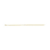 Bezel-Set Solitaire Curb Link Bracelet