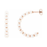 Pearl Hoop Earrings