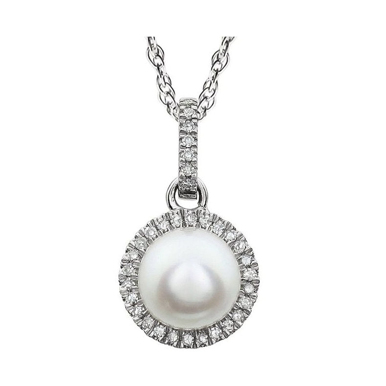 Halo-Style Birthstone Necklace
