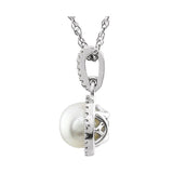 Halo-Style Birthstone Necklace