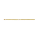 Bezel-Set Solitaire Curb Link Bracelet