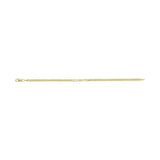 Bezel-Set Solitaire Curb Link Bracelet
