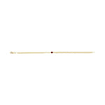 Bezel-Set Solitaire Curb Link Bracelet