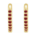 Accented Huggie Earrings
