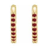 Accented Huggie Earrings