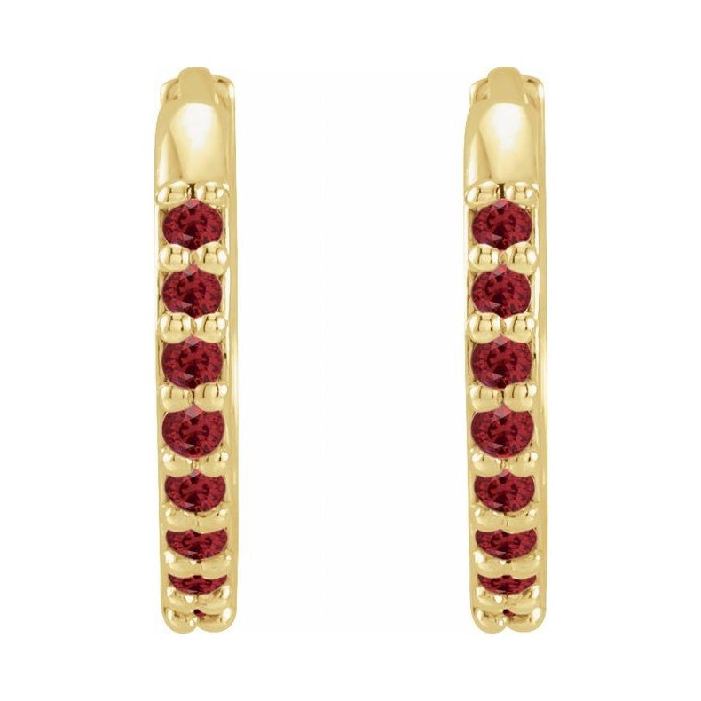Accented Huggie Earrings