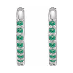Accented Huggie Earrings