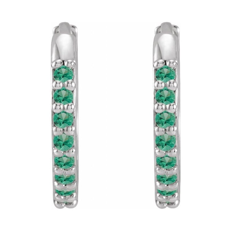 Accented Huggie Earrings