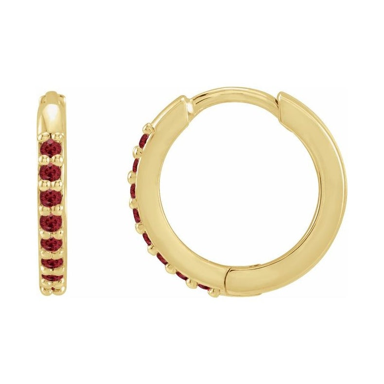 Accented Huggie Earrings