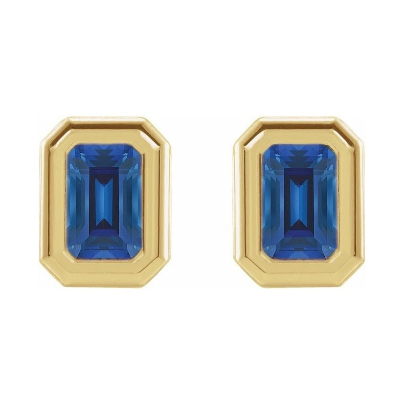 Emerald Solitaire Earrings