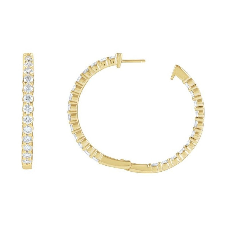 Inside-Outside Hoop Earrings