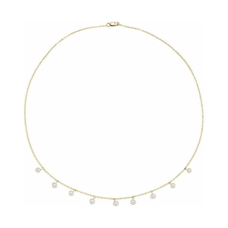 Pearl Station Necklace