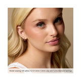 Accented Huggie Earrings