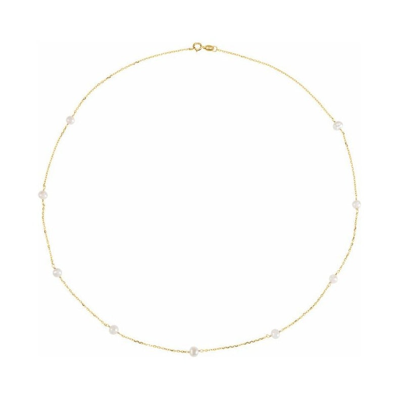 Pearl Station Necklace