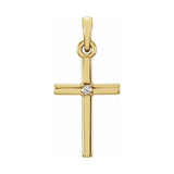 Birthstone Cross Pendant