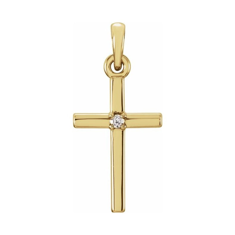 Birthstone Cross Pendant