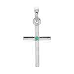 Birthstone Cross Pendant