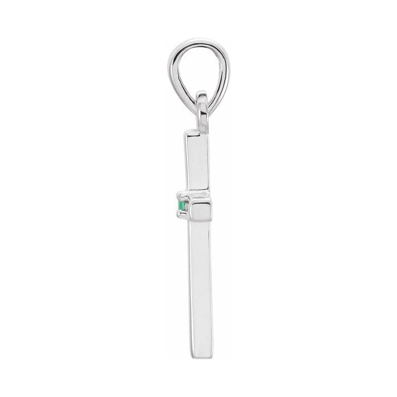 Birthstone Cross Pendant