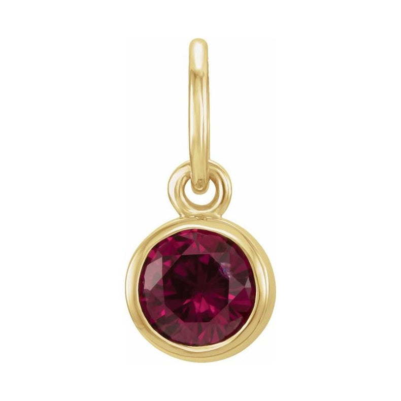 Posh Mommy® Imitation Birthstone Charm/Pendant