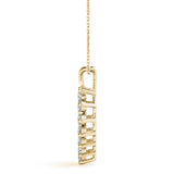 Yellow Gold 16-Diamond Heart Pendant