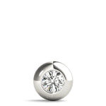 1 Carat Lab Diamond White Gold Solitaire Pendant