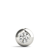 1 Carat Lab Diamond White Gold Solitaire Pendant