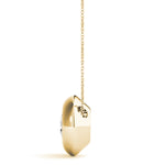 1 CT Lab Diamond 18K Yellow Gold Pendant