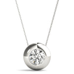 1 Carat Lab Diamond 14K White Gold Pendant