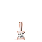 18K Rose Gold 1ct Lab Diamond Pendant