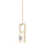 1 Carat Lab Diamond 14K Yellow Gold Pendant
