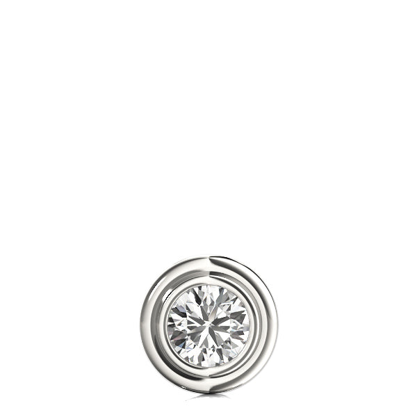 White Platinum 1CT Lab Diamond Solitaire Pendant