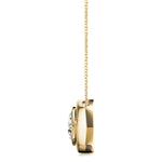 1 Carat Lab Diamond 18K Yellow Gold Solitaire Pendant