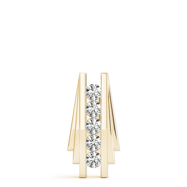 18K Yellow Gold Multi-Diamond Fashion Pendant