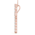 Rose Gold Diamond Cross Pendant | Religious Jewelry