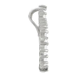 White Platinum Diamond Cross Pendant Religious Jewelry