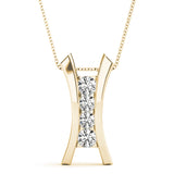14K Yellow Gold Lab Diamond Pendant