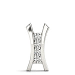 18K White Gold Lab Diamond Pendant
