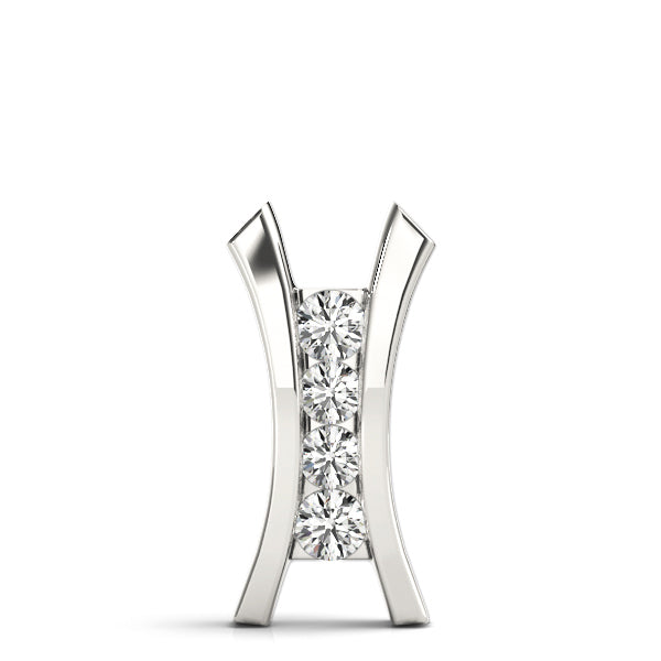 14K White Gold Lab Diamond Fashion Pendant