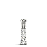Platinum White 0.55ctw Lab Diamond Pendant