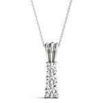 Platinum White 0.55ctw Lab Diamond Pendant