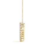 14K Yellow Gold Diamond Heart Pendant