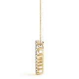 14K Yellow Gold Diamond Heart Pendant