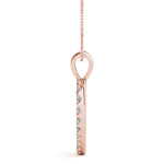 18K Rose Gold Multi-Diamond Heart Pendant