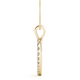 18K Yellow Gold Diamond Heart Pendant