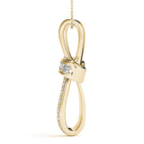 18K Yellow Gold Diamond Religious Cross Pendant