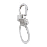 18K White Gold Diamond Religious Cross Pendant