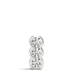 White Platinum 3-Stone Lab Diamond Pendant