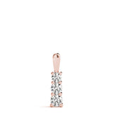 Rose Gold Lab Diamond 3-Stone Pendant | 0.27 CTW