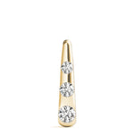 14K Yellow Gold Lab Diamond 3-Stone Pendant